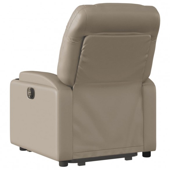 Fauteuil inclinable électrique cappuccino similicuir