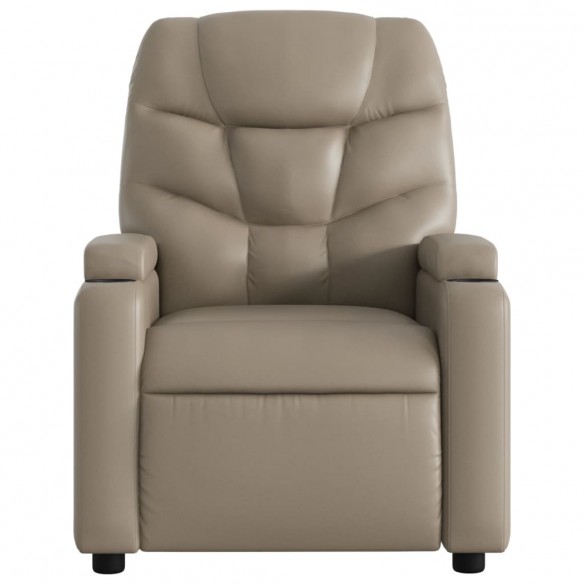 Fauteuil inclinable électrique cappuccino similicuir