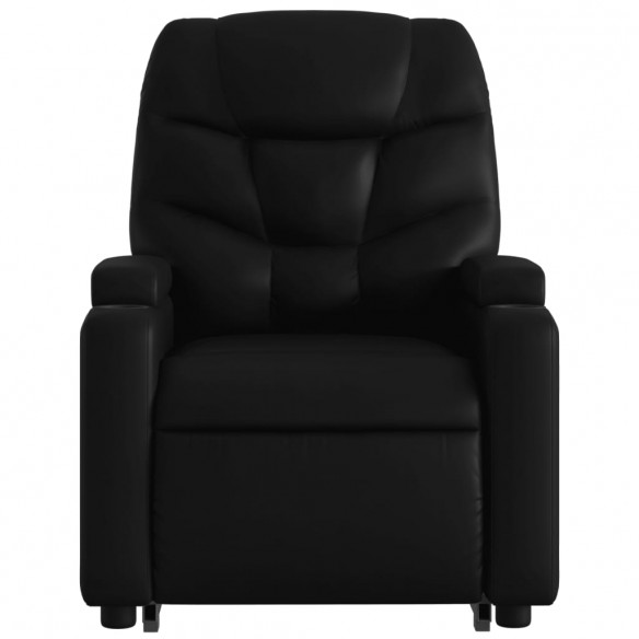 Fauteuil inclinable de massage Noir Similicuir