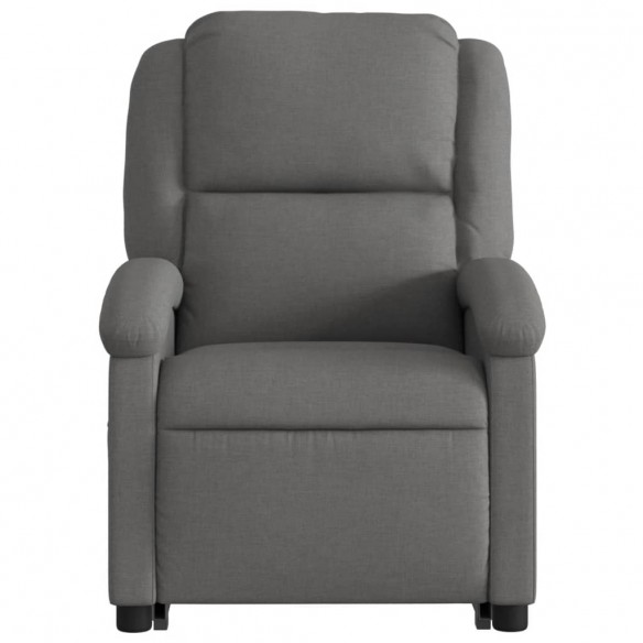 Fauteuil inclinable électrique gris foncé tissu