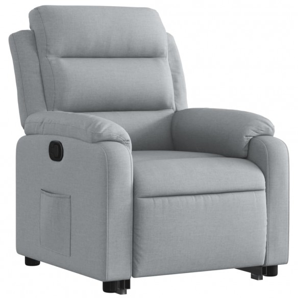 Fauteuil inclinable Gris clair Tissu