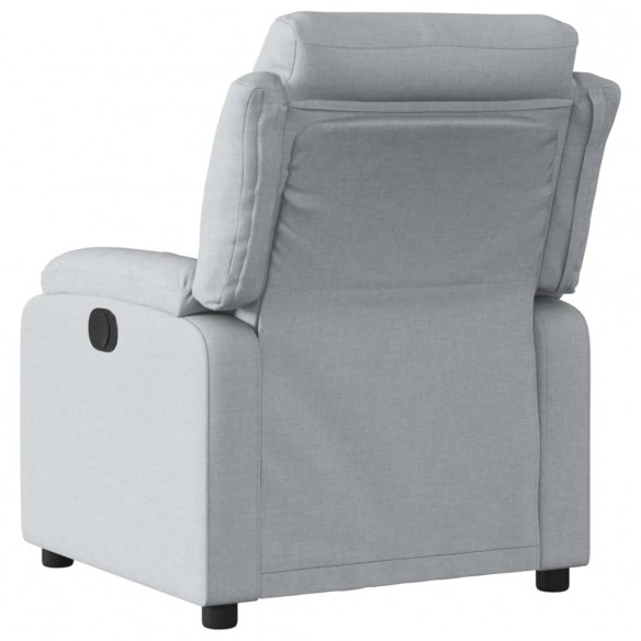 Fauteuil inclinable électrique Gris clair Tissu