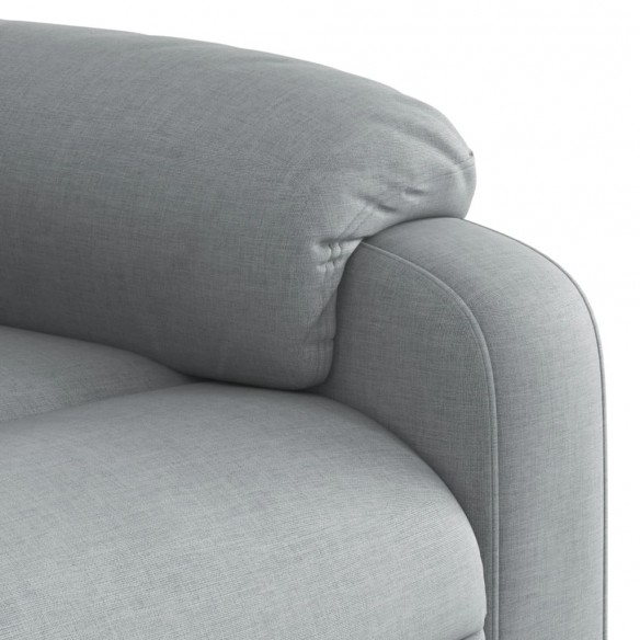 Fauteuil inclinable électrique Gris clair Tissu