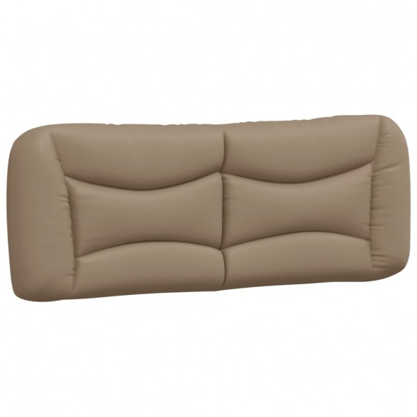 Coussin de tête de lit cappuccino 120 cm similicuir