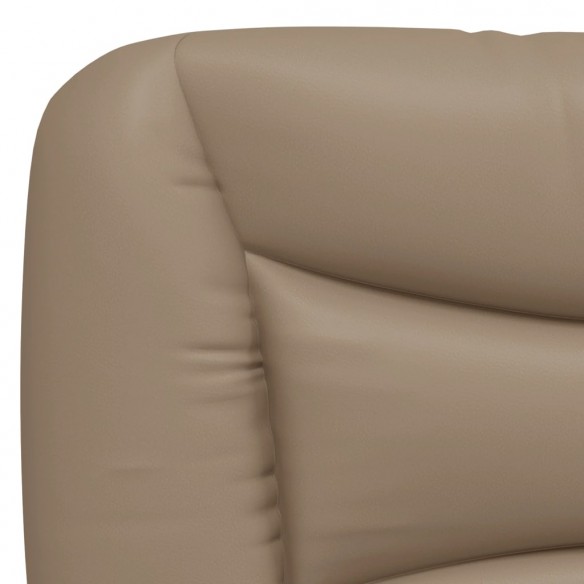 Coussin de tête de lit cappuccino 120 cm similicuir