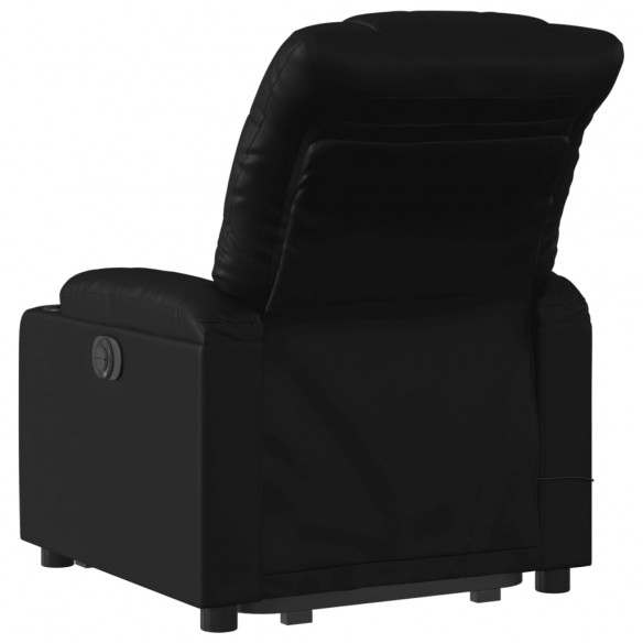 Fauteuil inclinable de massage électrique noir similicuir