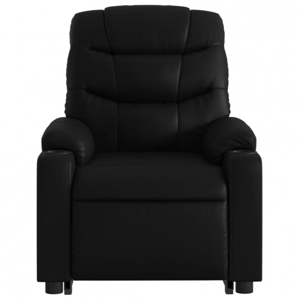 Fauteuil inclinable de massage électrique noir similicuir