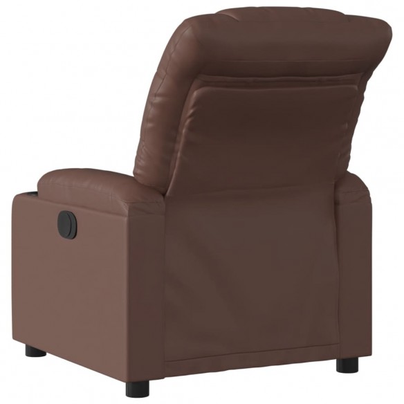 Fauteuil inclinable électrique Marron Similicuir