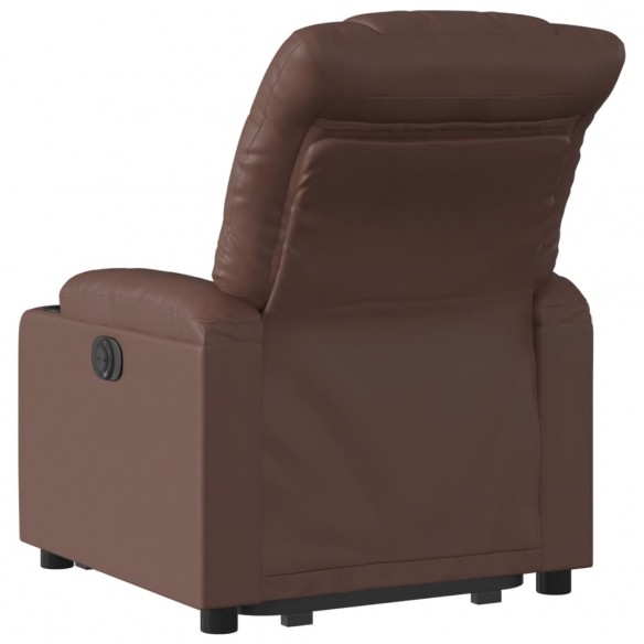 Fauteuil inclinable marron similicuir