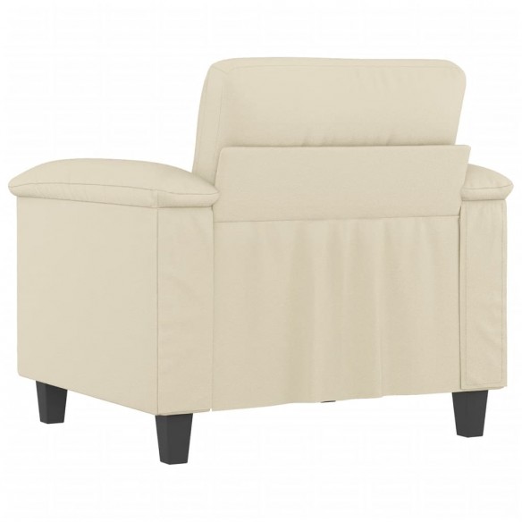 Fauteuil Crème 60 cm Similicuir