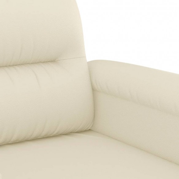 Fauteuil Crème 60 cm Similicuir