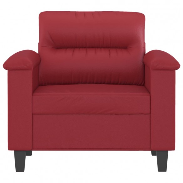 Fauteuil Rouge bordeaux 60 cm Similicuir