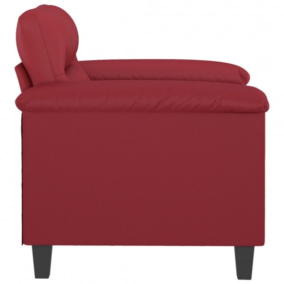 Fauteuil Rouge bordeaux 60 cm Similicuir