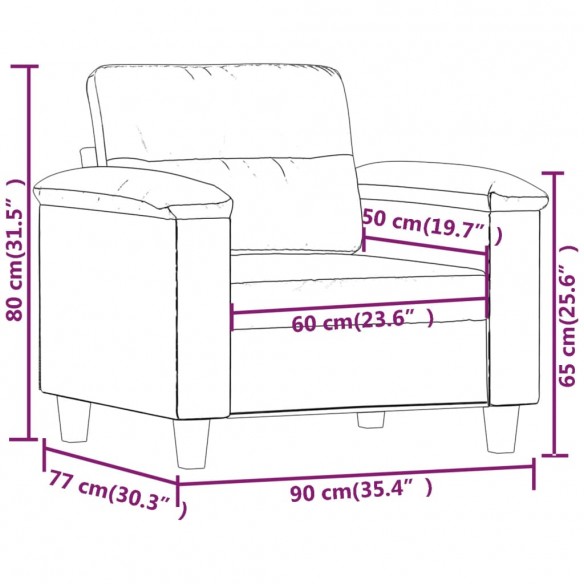 Fauteuil Rouge bordeaux 60 cm Similicuir