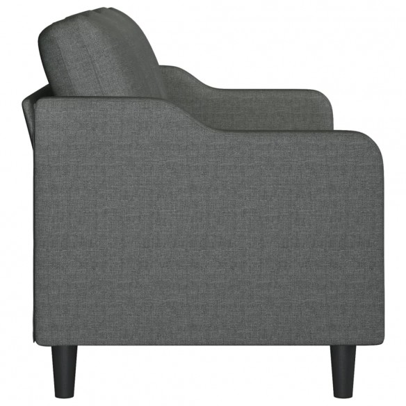 Canapé à 3 places Gris foncé 180 cm Tissu