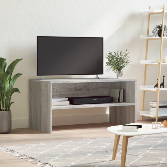 Meuble TV sonoma gris 80x40x40 cm bois d'ingénierie