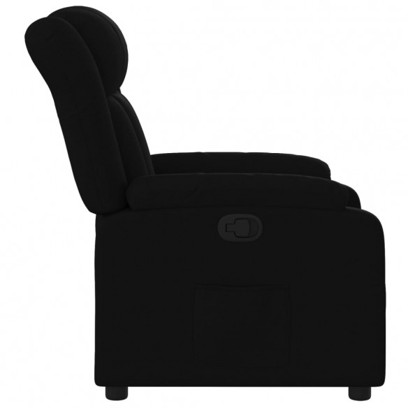 Fauteuil inclinable Noir Tissu