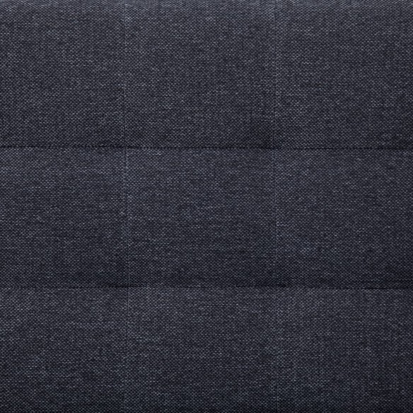 Canapé-lit en forme de L gris foncé polyester