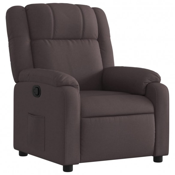 Fauteuil inclinable Marron foncé Tissu