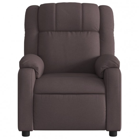 Fauteuil inclinable Marron foncé Tissu