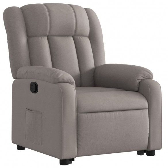 Fauteuil inclinable taupe tissu