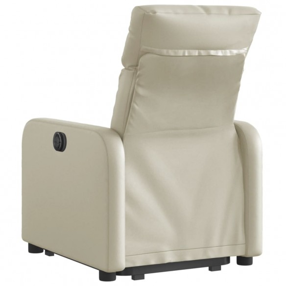 Fauteuil inclinable Crème Similicuir