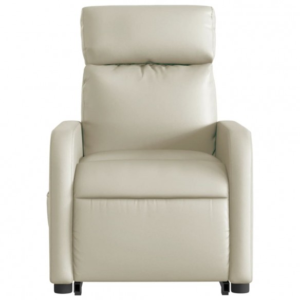 Fauteuil inclinable Crème Similicuir