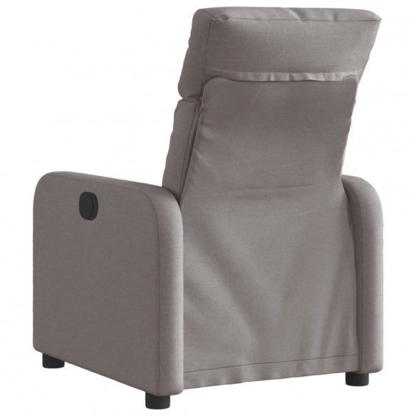 Fauteuil inclinable électrique Taupe Tissu