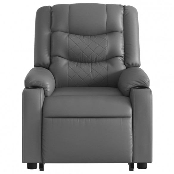 Fauteuil inclinable de massage Gris Similicuir