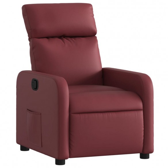 Fauteuil inclinable Rouge bordeaux Similicuir