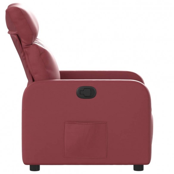 Fauteuil inclinable Rouge bordeaux Similicuir