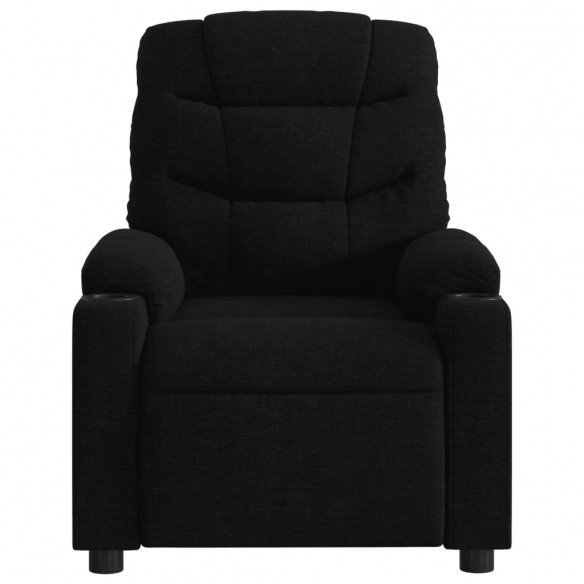 Fauteuil inclinable électrique Noir Tissu