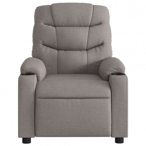 Fauteuil inclinable électrique Taupe Tissu