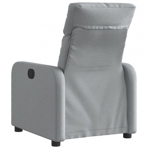 Fauteuil inclinable électrique Gris clair Tissu