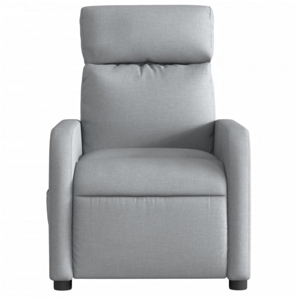 Fauteuil inclinable électrique Gris clair Tissu