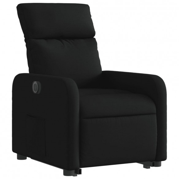 Fauteuil inclinable électrique noir tissu