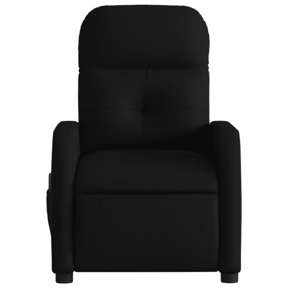 Fauteuil de massage inclinable Noir Tissu