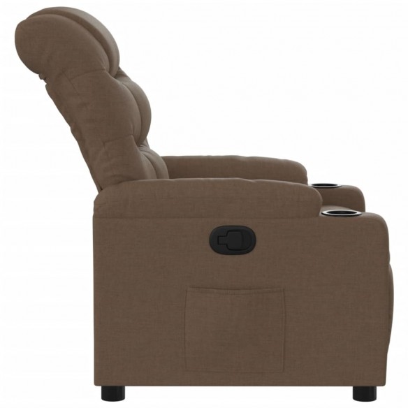 Fauteuil inclinable Marron Tissu