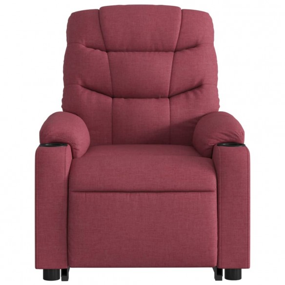 Fauteuil inclinable rouge bordeaux tissu