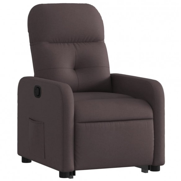 Fauteuil inclinable marron foncé tissu