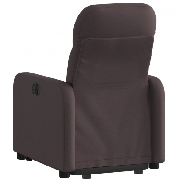 Fauteuil inclinable marron foncé tissu