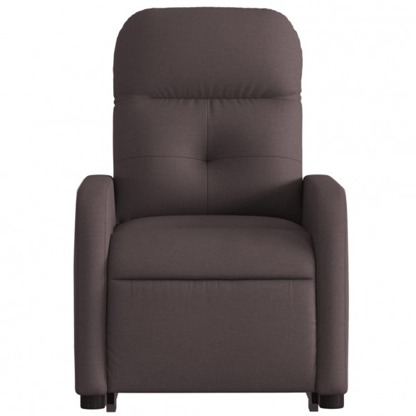 Fauteuil inclinable marron foncé tissu