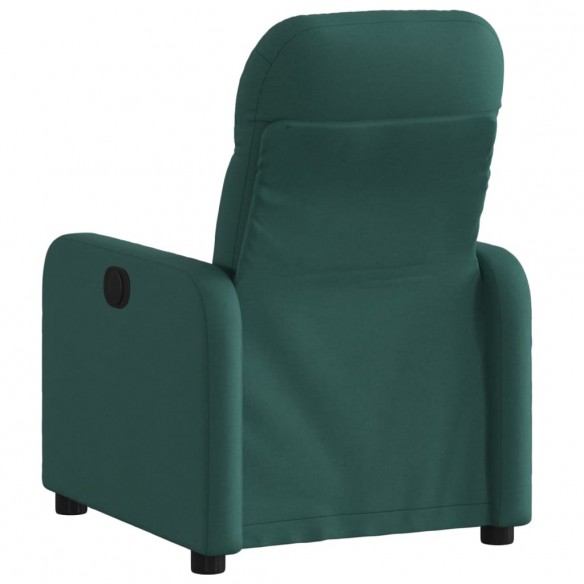 Fauteuil inclinable Vert foncé Tissu