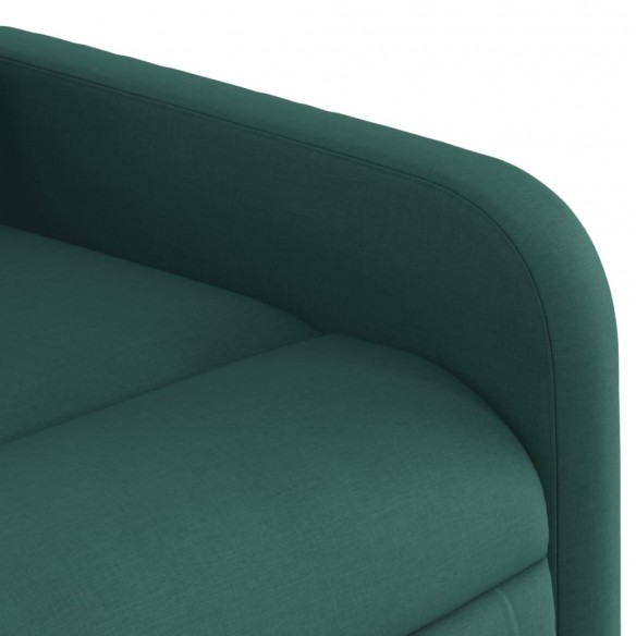 Fauteuil inclinable Vert foncé Tissu