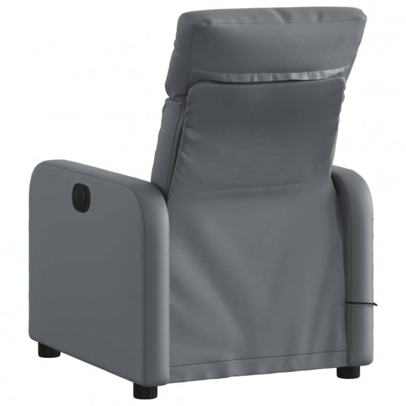 Fauteuil de massage inclinable Gris Similicuir