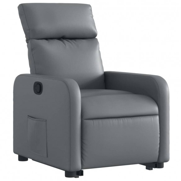 Fauteuil inclinable Gris Similicuir