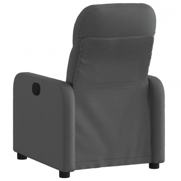 Fauteuil inclinable électrique Gris foncé Tissu