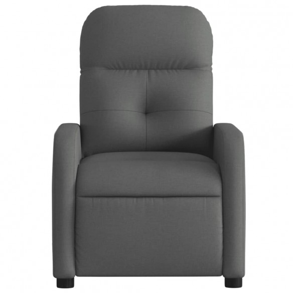 Fauteuil inclinable électrique Gris foncé Tissu