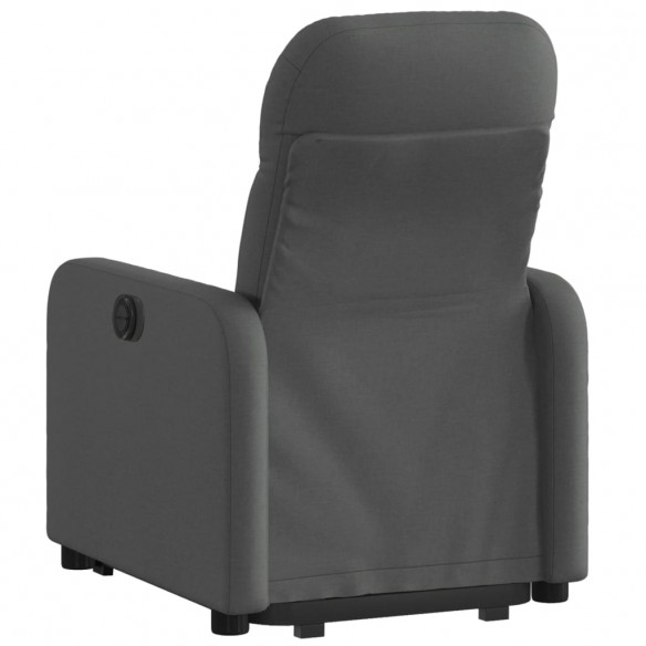 Fauteuil inclinable électrique gris foncé tissu