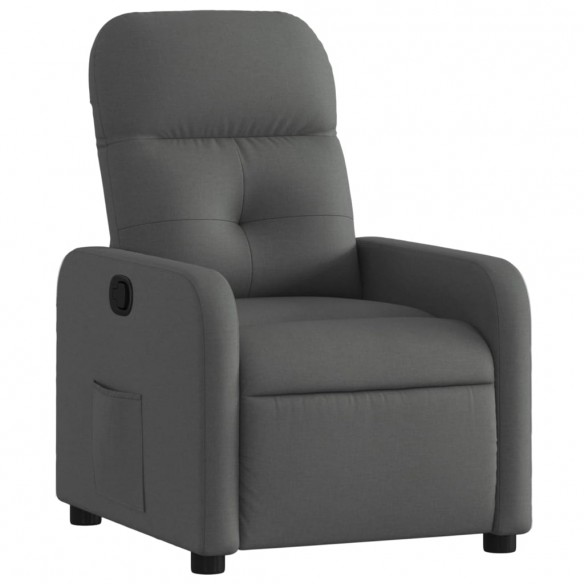 Fauteuil inclinable Gris foncé Tissu